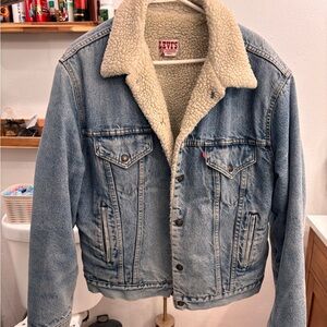 Levi's Vintage Light Blue Denim Sherpa Jacket